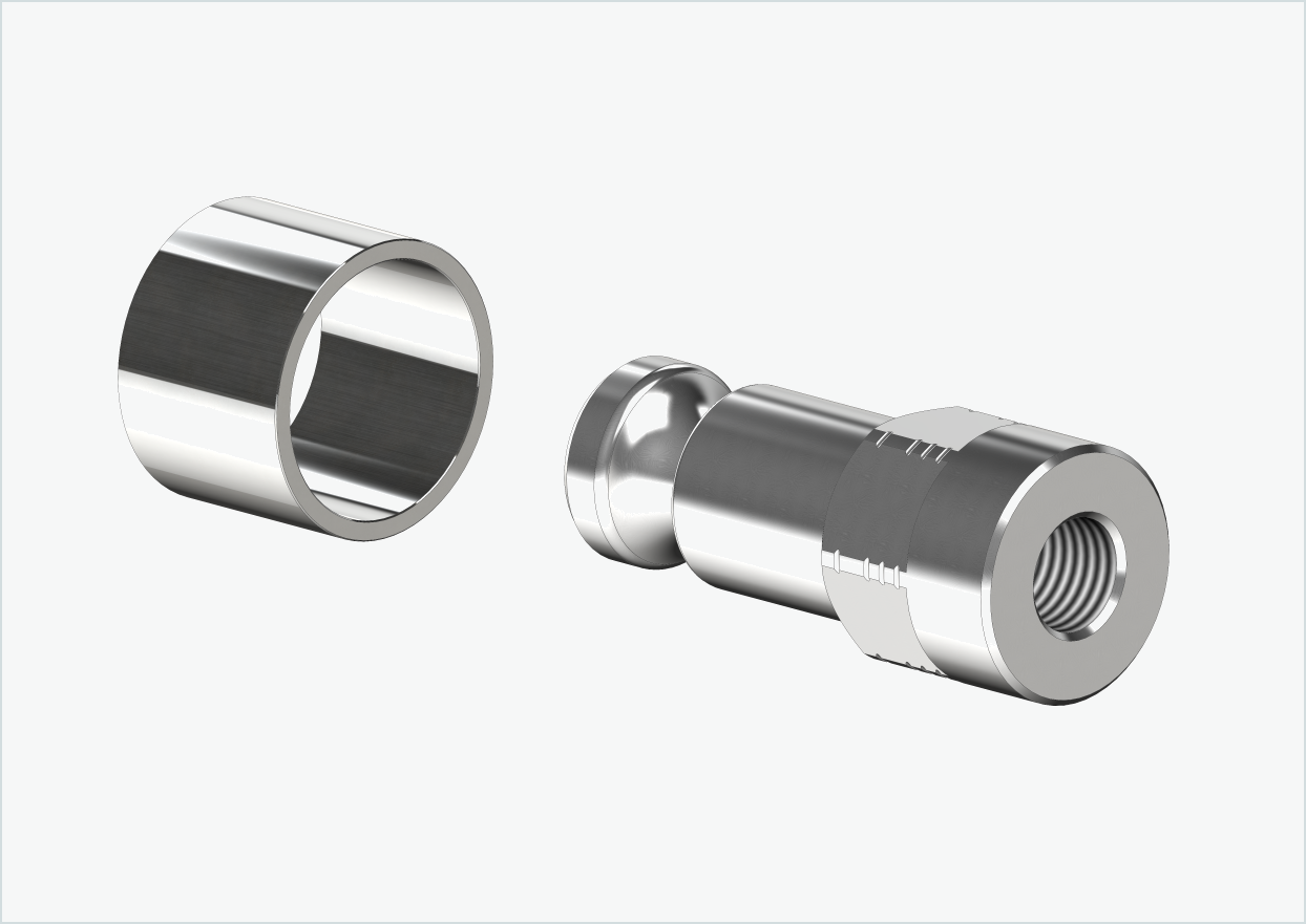 Solid axle adapter - FG 9.5 - (3/8 x 26) | for Croozer trailers from 2018