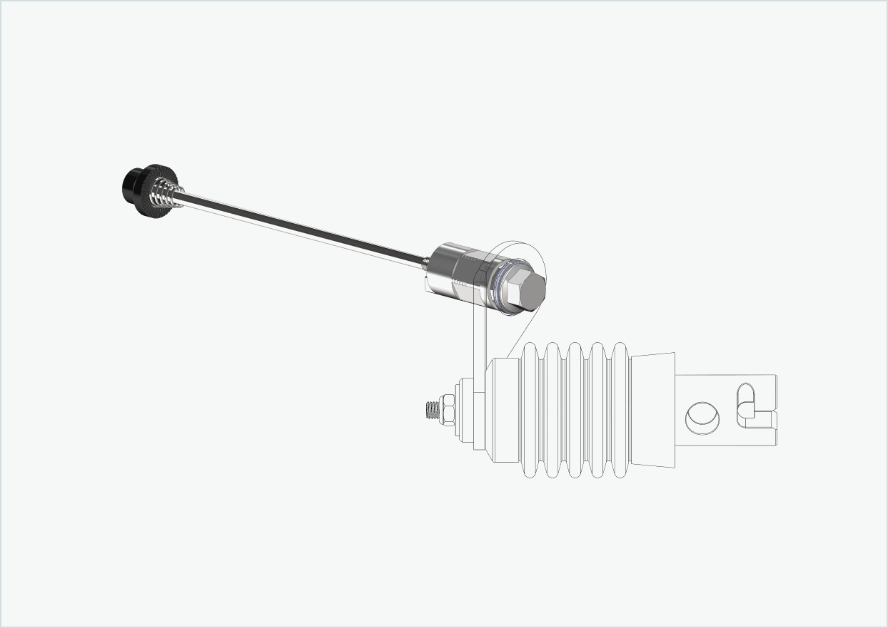 Quick-release axle with polygon adapter | clamping length 143mm - 153mm