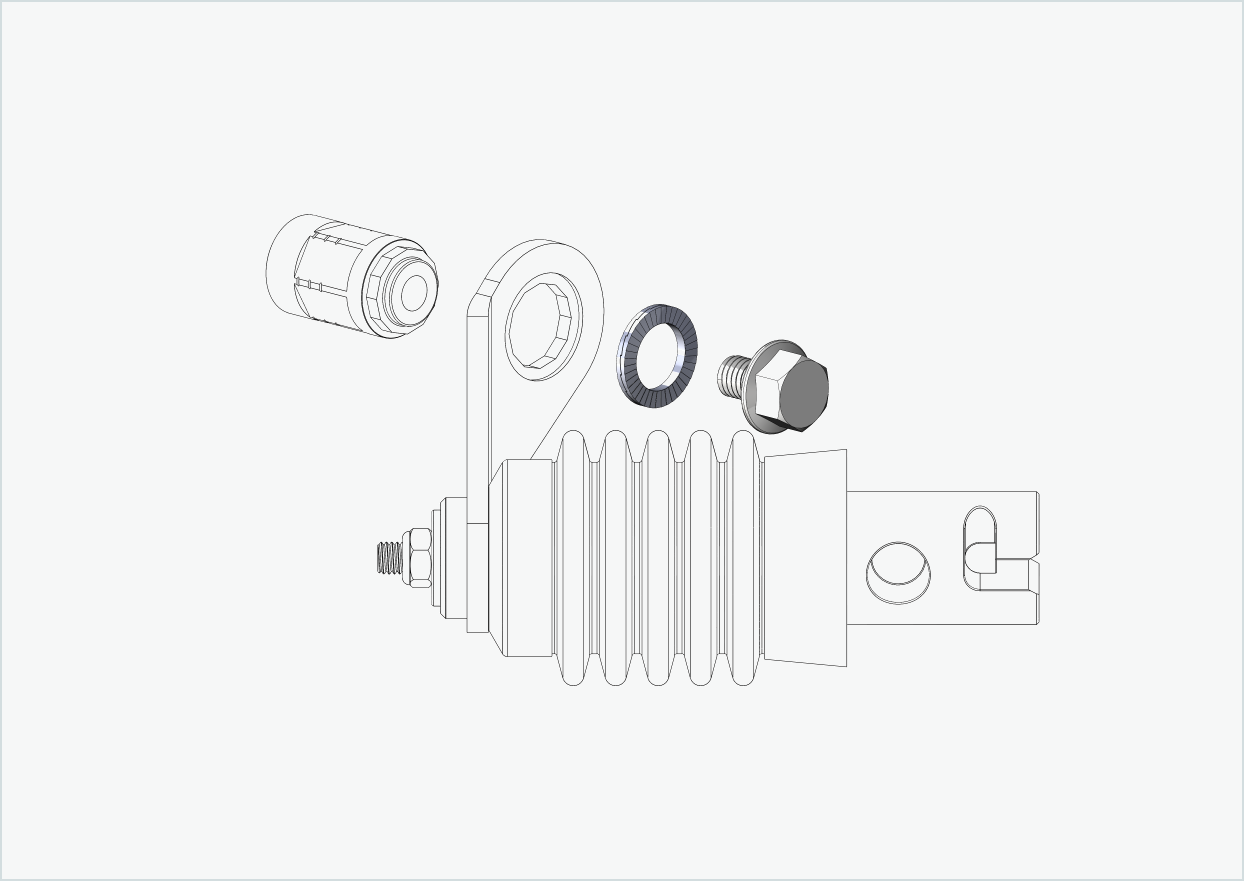 Screw fitting set for polygon adapter (Weber)