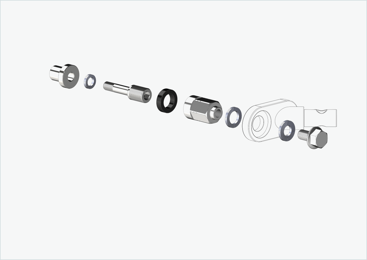 Adapter Universal XL for Rohloff hub Speedhub 500-14 / A12 | suitable for Thule, Qeridoo, Burley, Prophete, Hamax, Trixie and many more.
