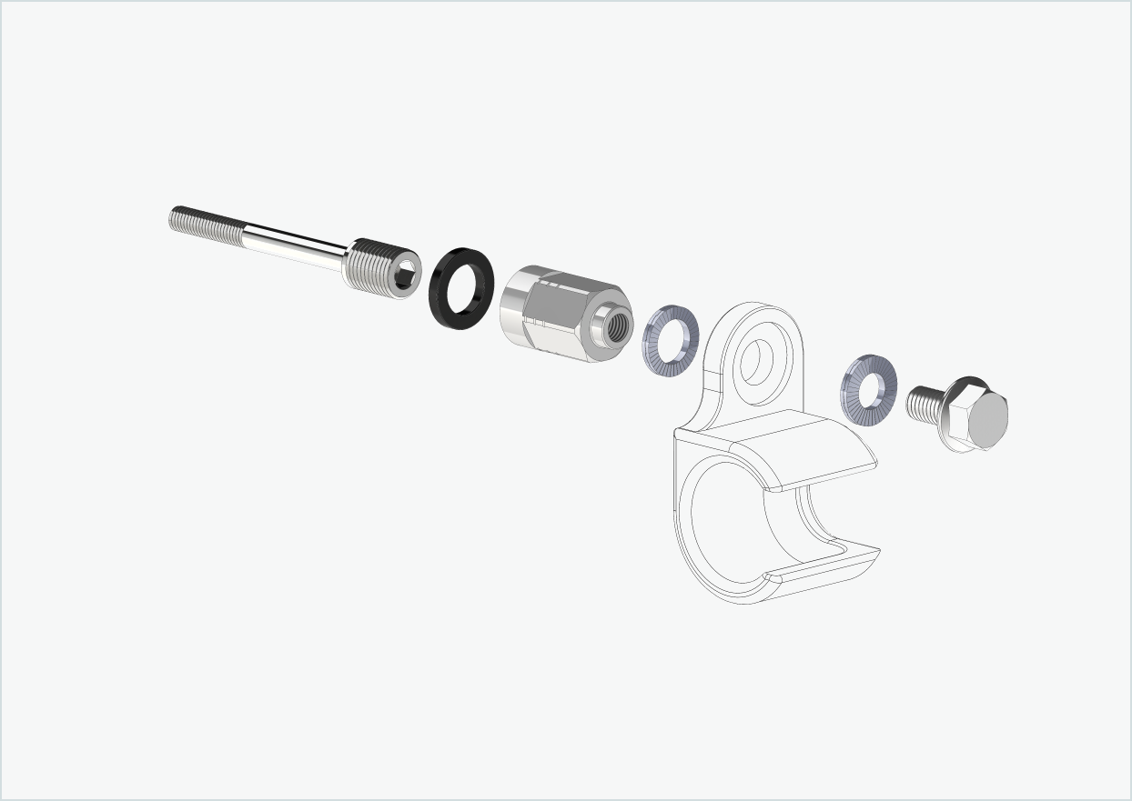 Universal adapter for Enviolo gear hubs up to 2023 | suitable for Thule, Qeridoo, Burley, Prophete, Hamax, Trixie and many more