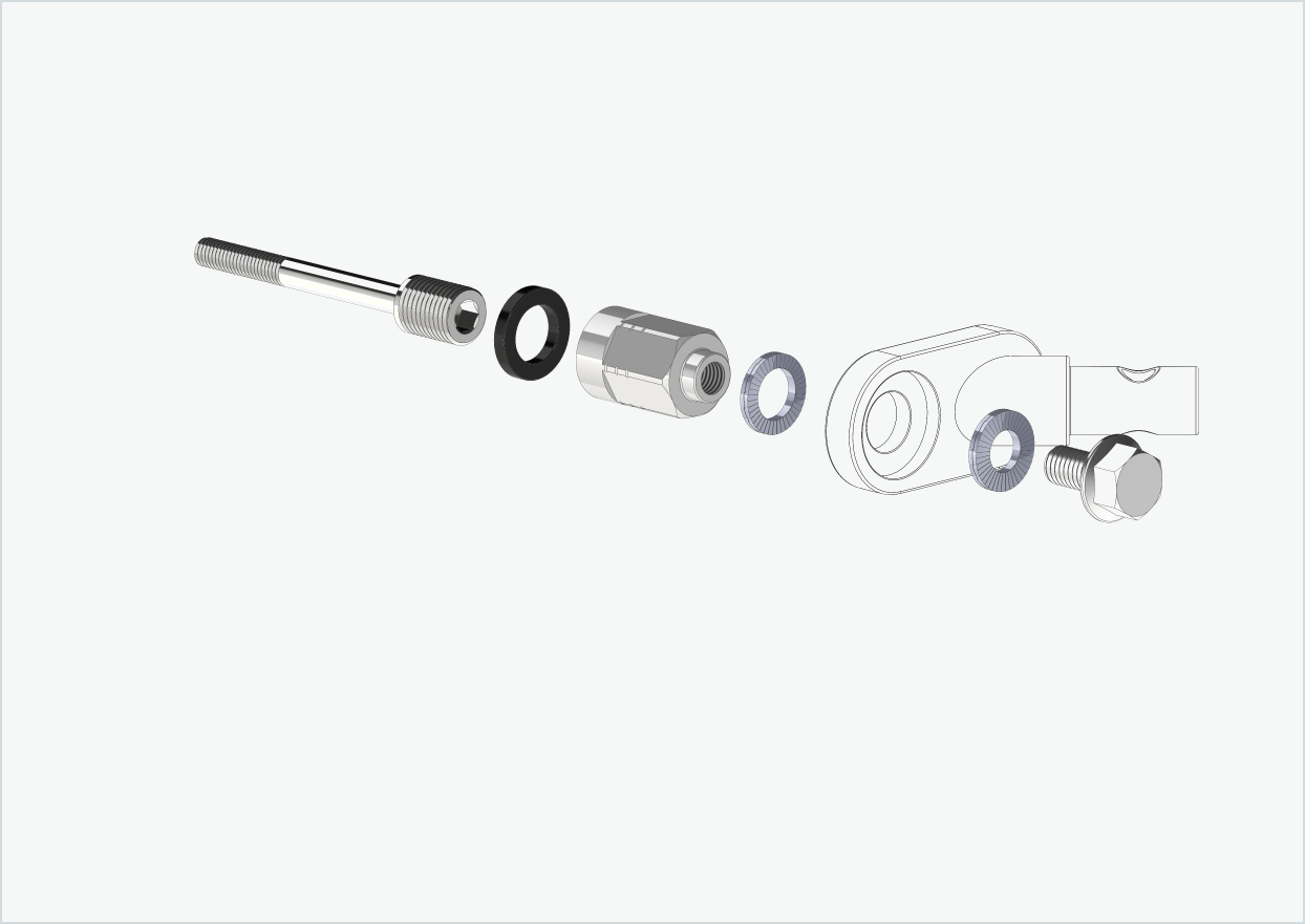 Universal adapter for Enviolo gear hubs up to 2023 | suitable for Thule, Qeridoo, Burley, Prophete, Hamax, Trixie and many more