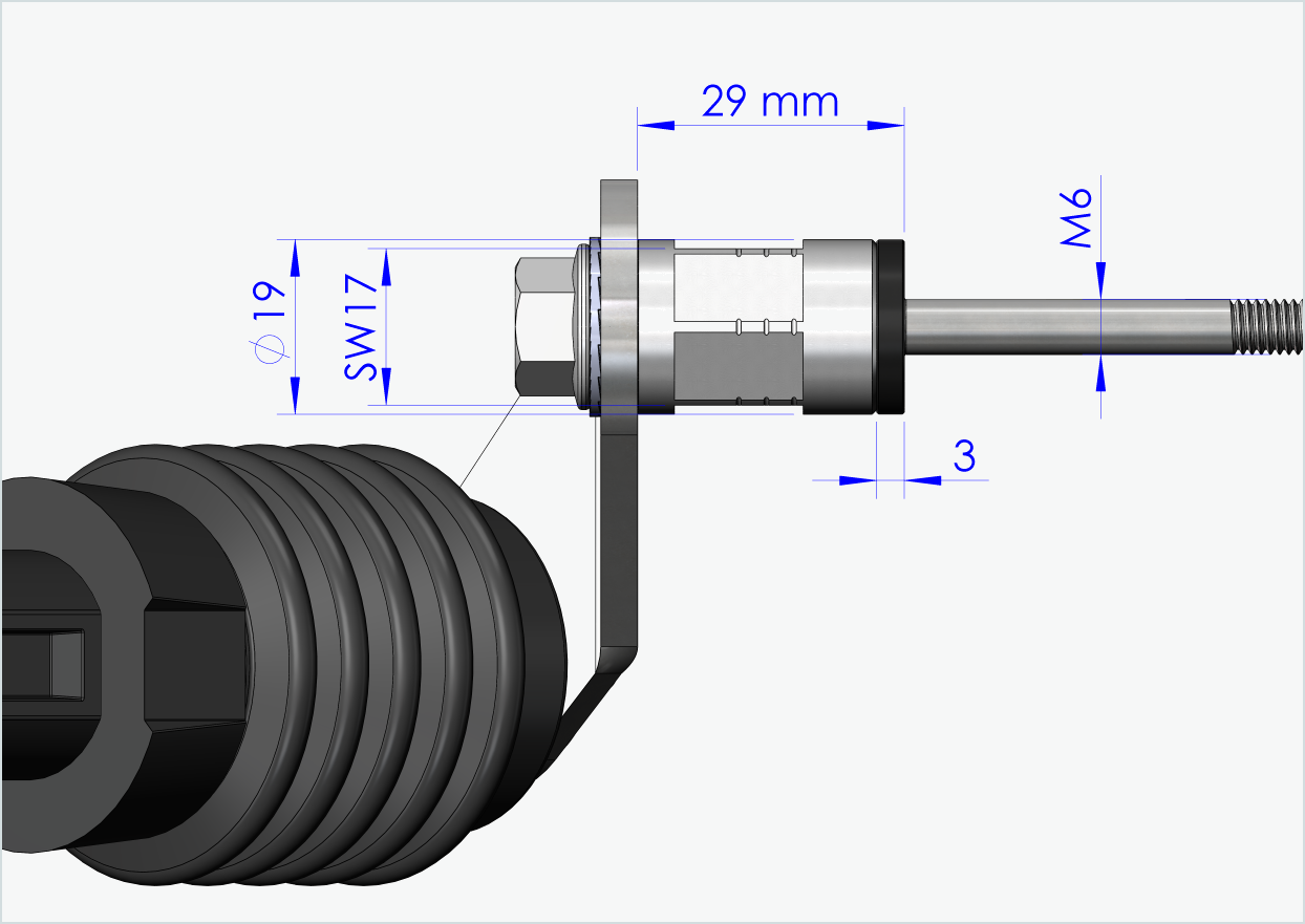Polygon adapter for Enviolo gear hubs up to 2023 | suitable for Weber couplings type: E - EL - ES
