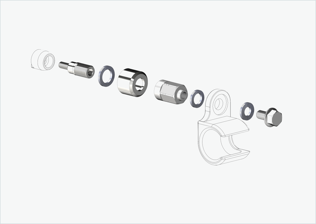 Universal adapter for HYENA-HRN motor | suitable for Thule, Qeridoo, Burley, Prophete, Hamax, Trixie and many others