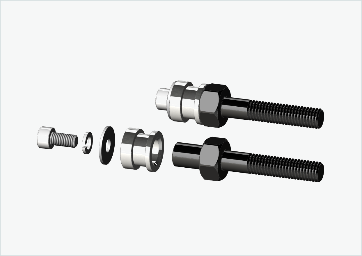 BOB YAK / IBEX Threaded Axle Adapter Set | for Enviolo Gear Hubs from 2024