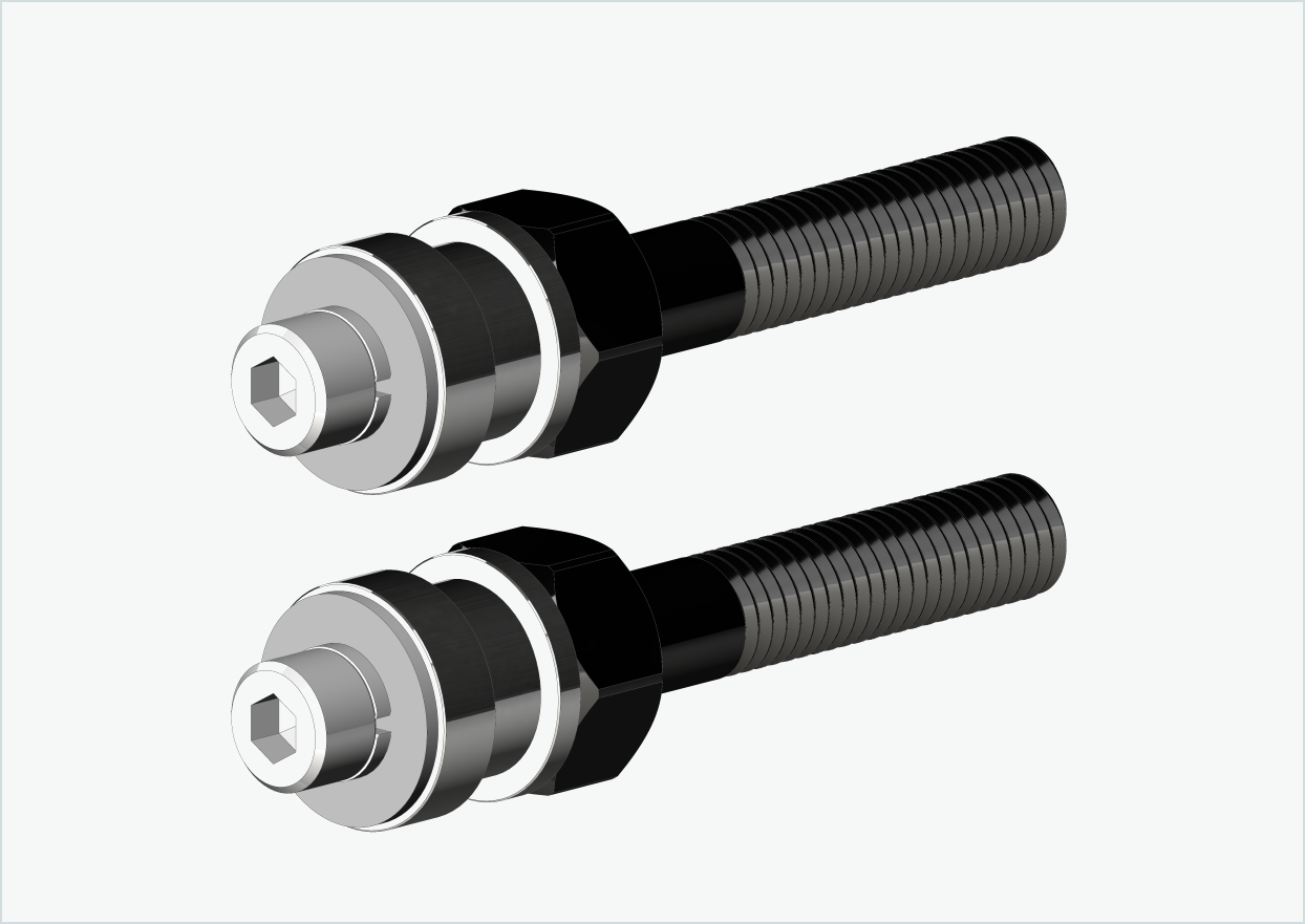 BOB YAK / IBEX Threaded Axle Adapter Set | for Enviolo Gear Hubs from 2024