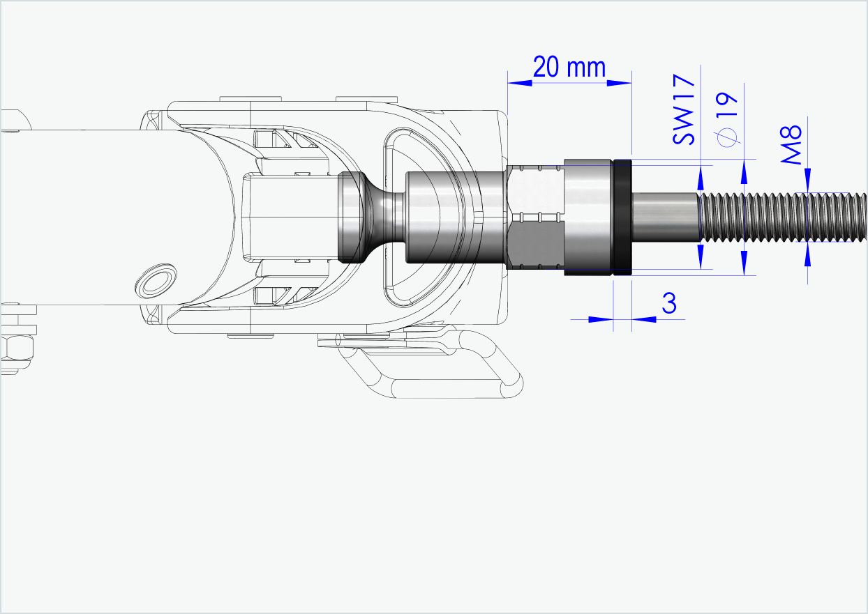 Adapter for Enviolo gear hubs from 2024 | suitable for Croozer from 2018 onwards