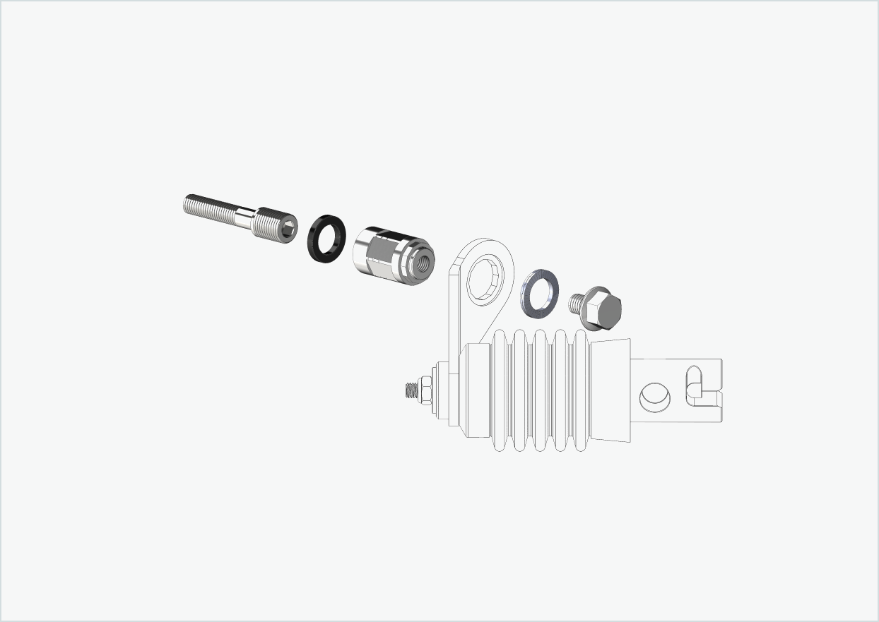 Polygon adapter for Enviolo gear hubs from 2024 | suitable for Weber couplings type: E - EL - ES
