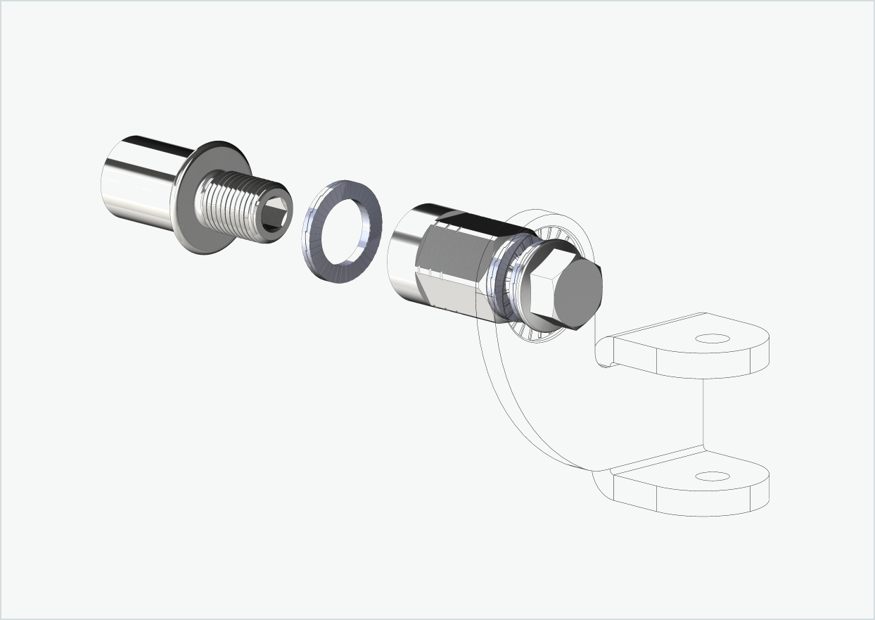 Cowboy 4 - Thread adapter short - M12 x 1.25 | Bundle with adapter universal