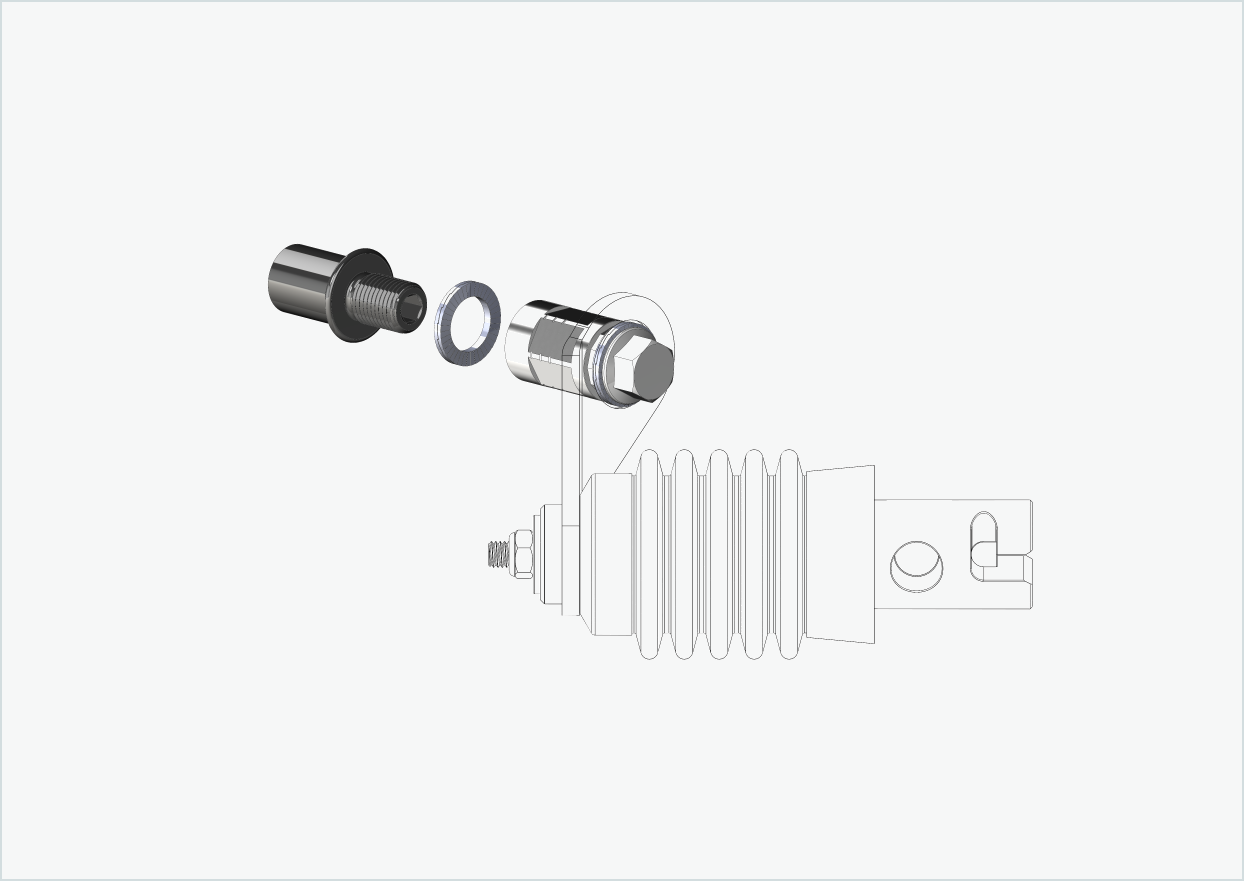 Cowboy 4 - Thread adapter short - M12 x 1.25 | Bundle with adapter Weber