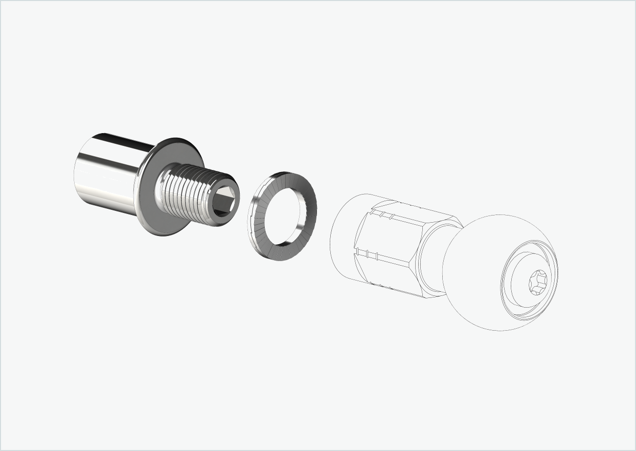 Thread adapter short - M12 x 1.25 | suitable for COWBOY - Classic - Cruiser - Cruiser ST