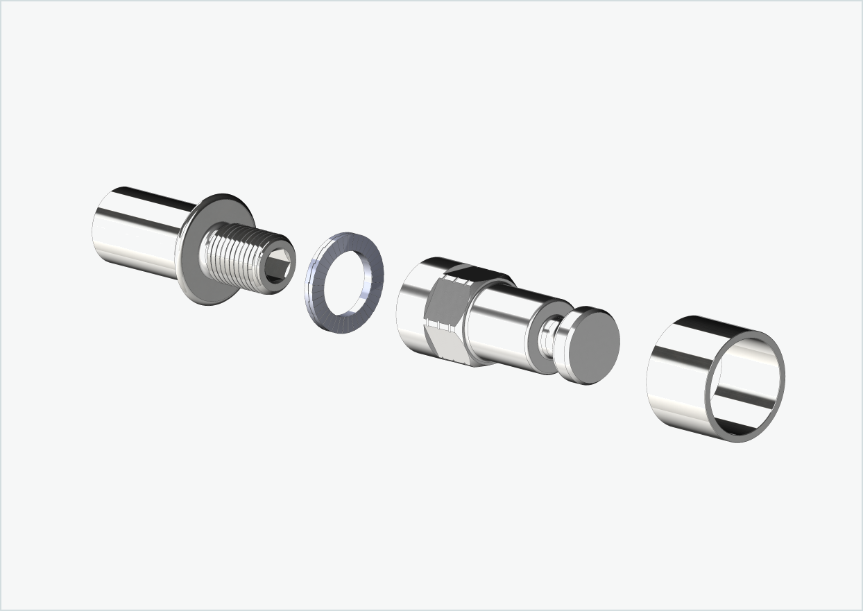 Cowboy 4 - Thread adapter long - M12 x 1.25 | Bundle with adapter Croozer