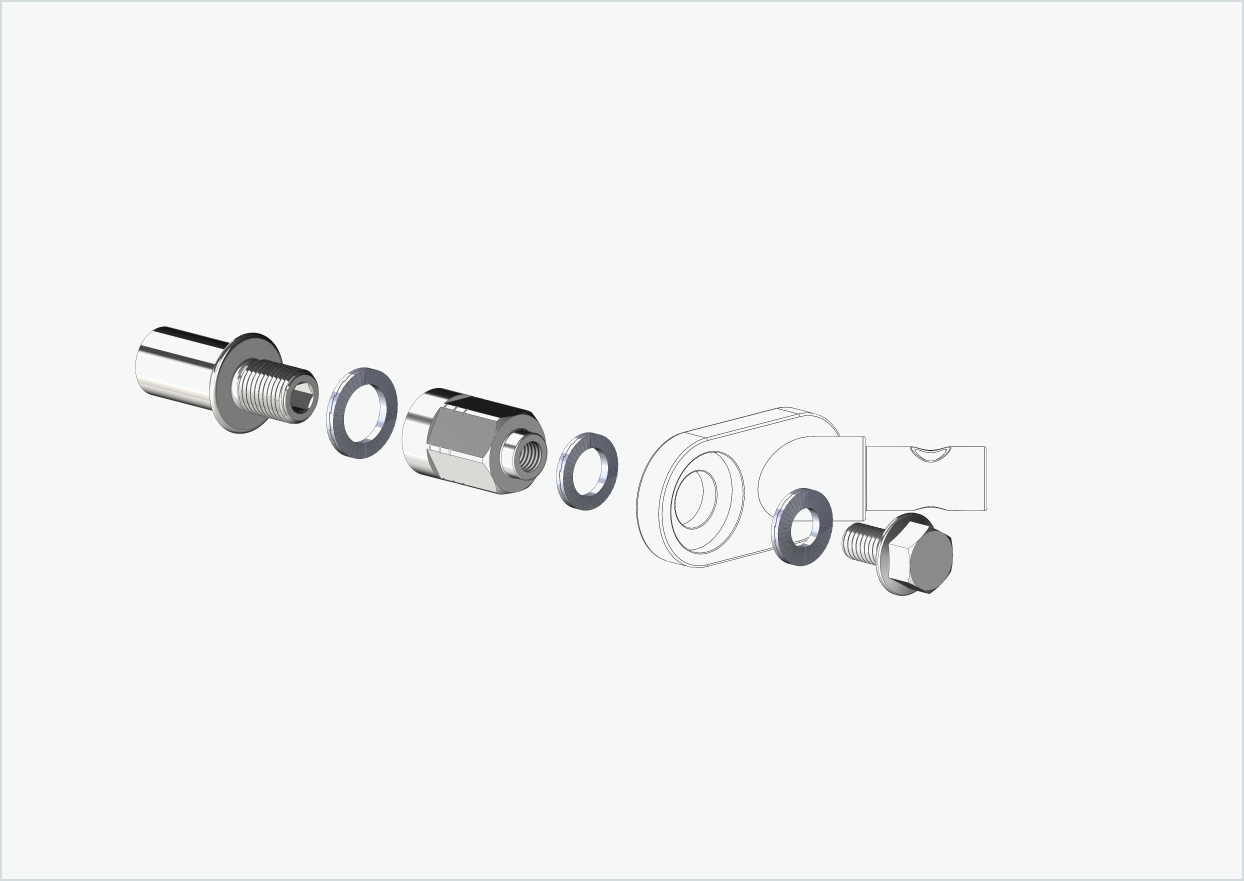 Cowboy 4 - Thread adapter long - M12 x 1.25 | Bundle with adapter universal