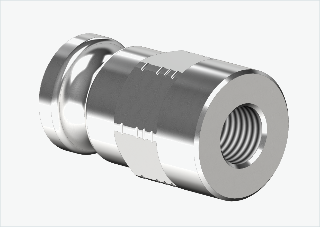 Solid axle adapter - FG 9.5 - (3/8 x 26) | for Leggero (BECCO)