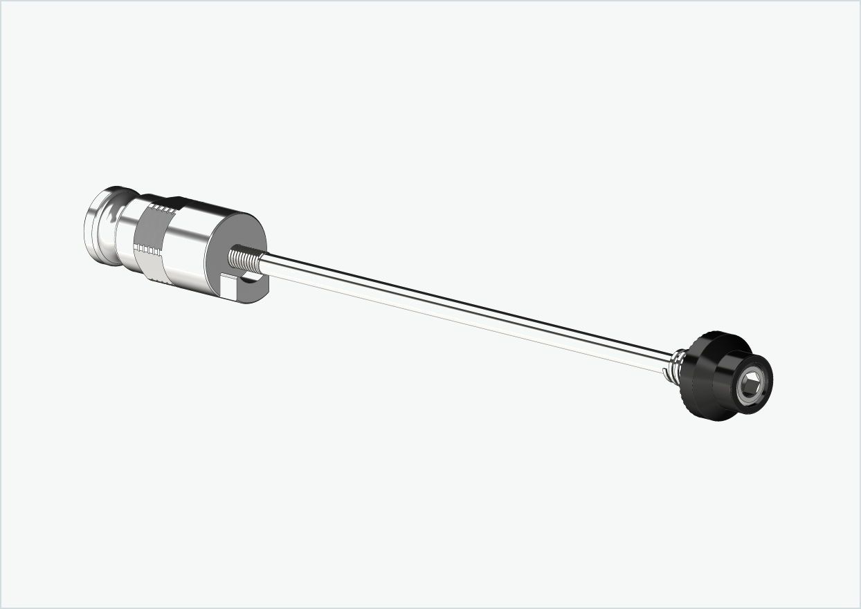 Quick-release axle with adapter for Leggero with BECCO system | clamping length 143mm - 153mm
