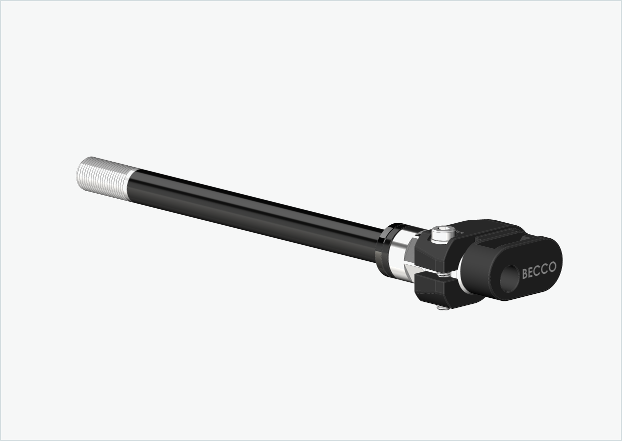 Syntace thru axle (X-12) with adapter / M12 x 1.50 | for Leggero trailers with BECCO system