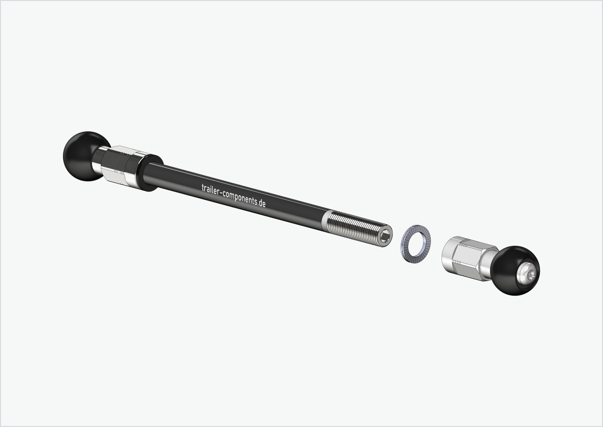 Thru axle for Burley COHO XC / M12 x 1.00