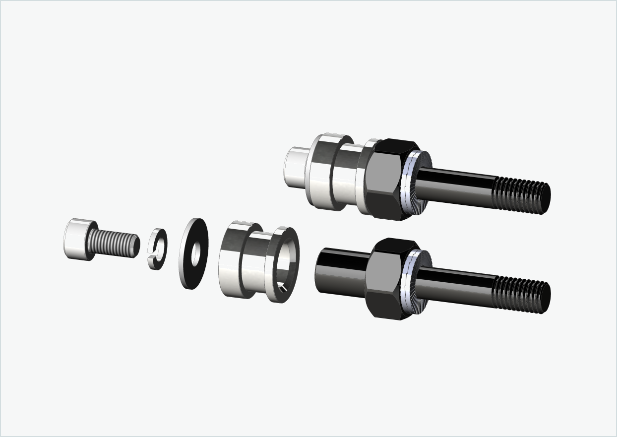 BOB YAK / IBEX thread adapter set (30mm/30mm) | for Rohloff Speedhub 500-14 / A12