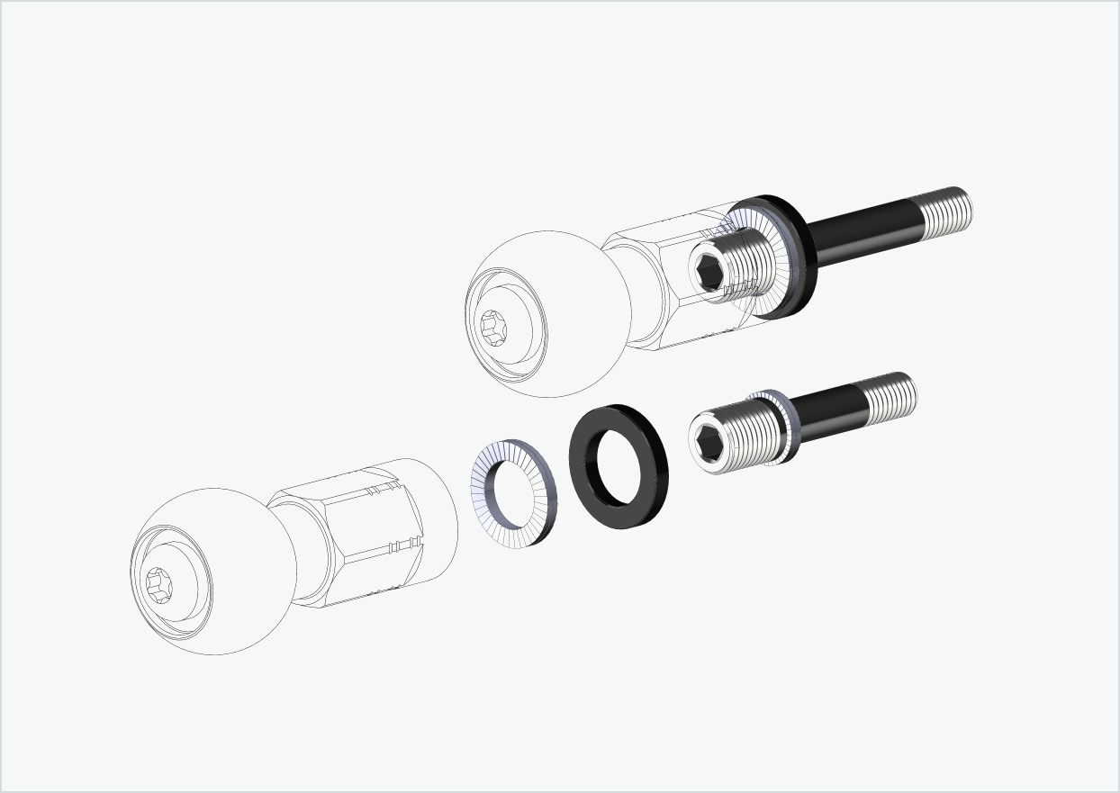 Burley COHO XC thread adapter set (30mm/42mm) | for Rohloff Speedhub 500-14 / A12