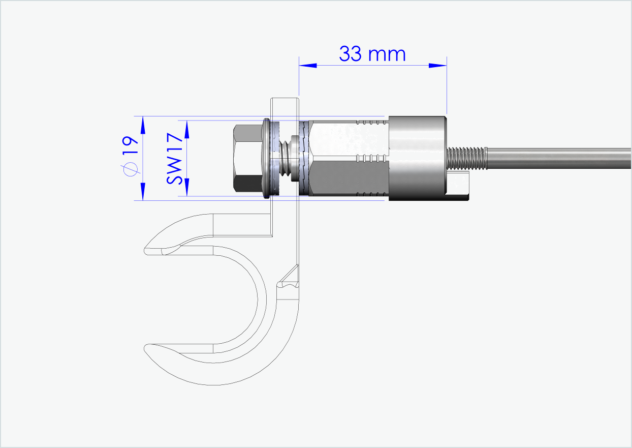 Quick-release axle with universal adapter | clamping length 143mm - 153mm