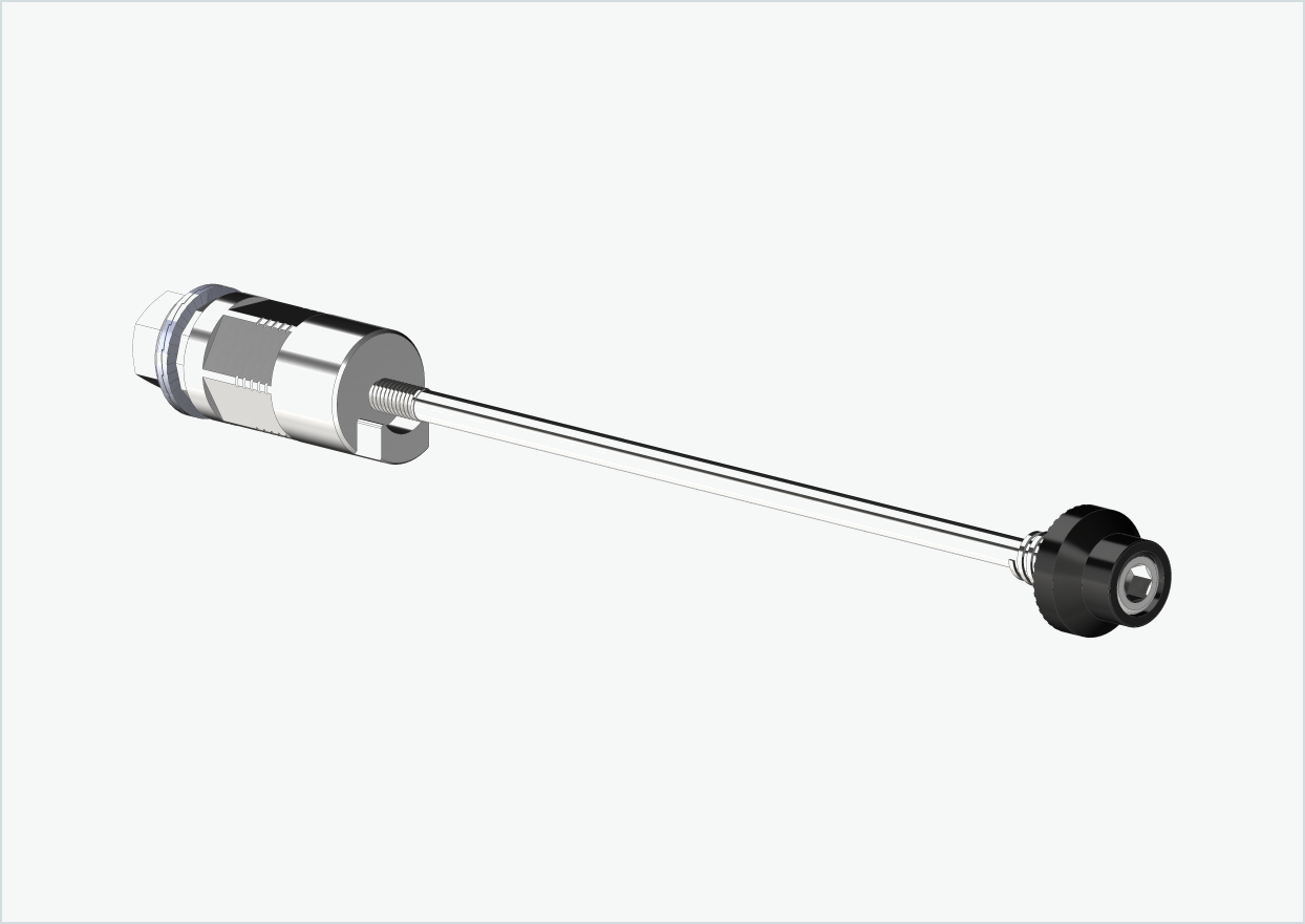 Quick-release axle with polygon adapter | clamping length 143mm - 153mm