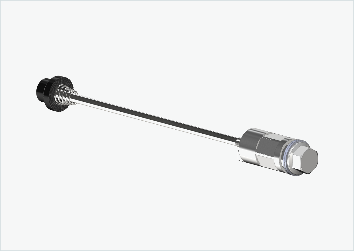Quick-release axle with polygon adapter | clamping length 154mm - 165mm