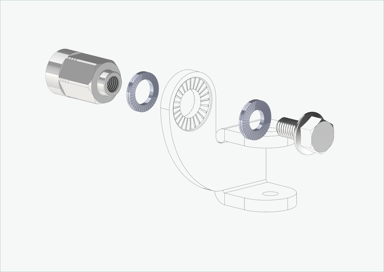 Solid axle adapter - M12 x 1.00