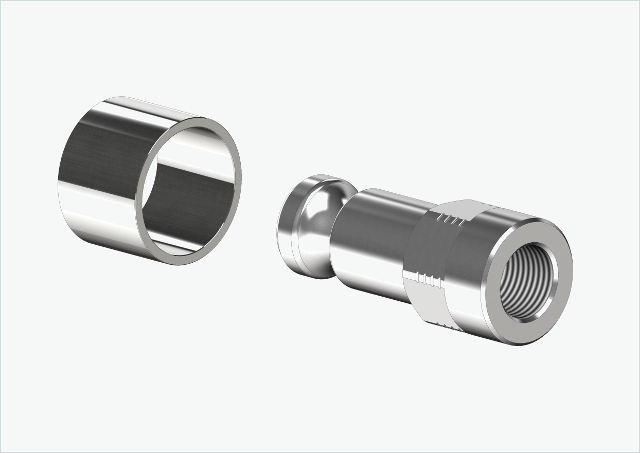 Solid axle adapter - M12 x 1.00 | for Croozer trailers from 2018