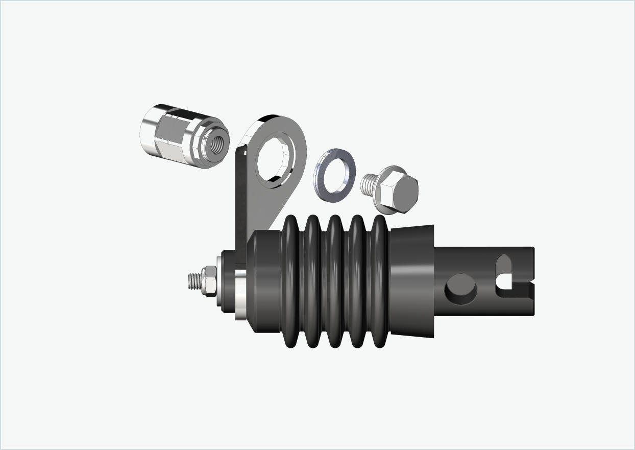 Solid axle adapter - M12 x 1.25