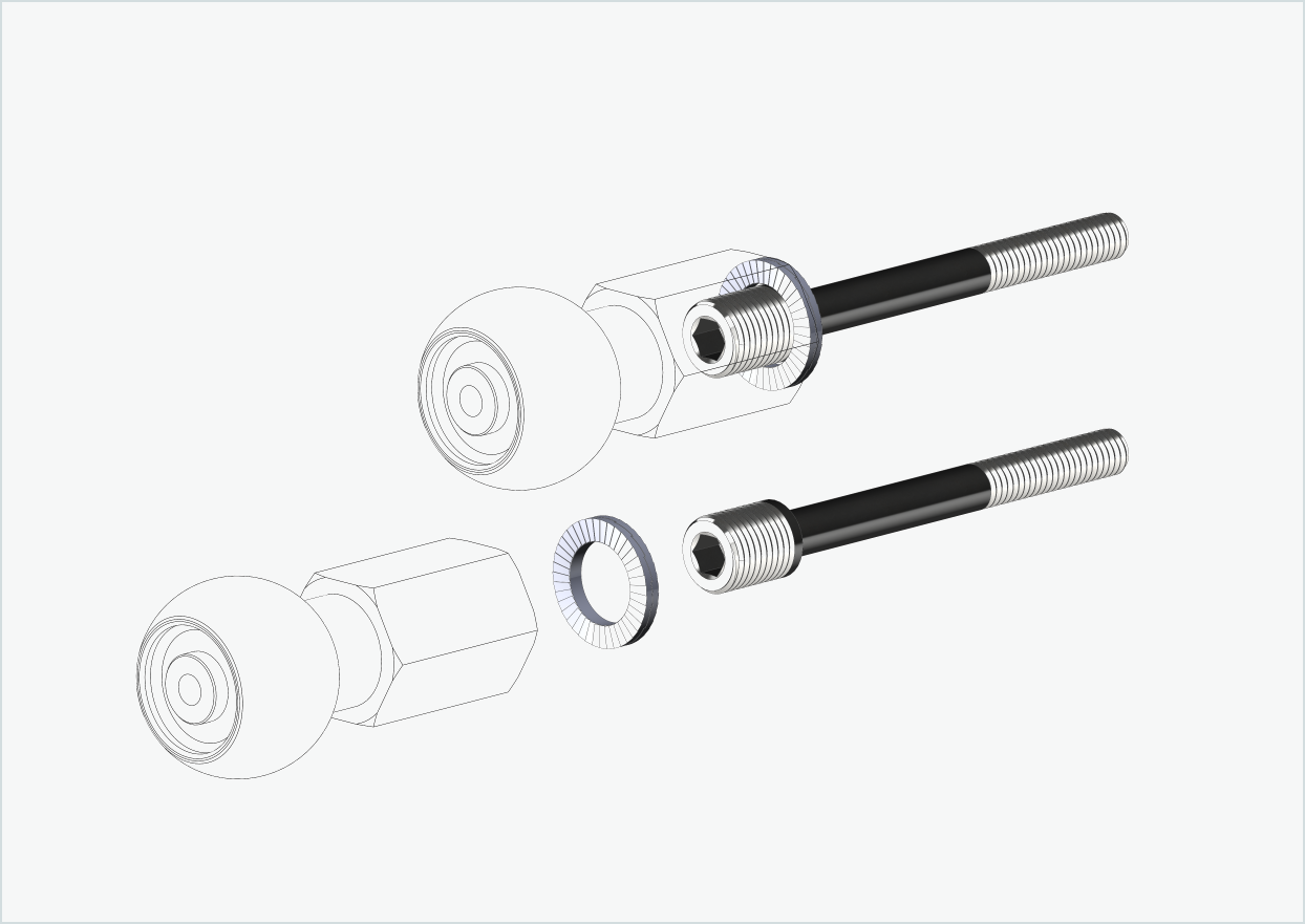 Burley COHO XC threaded adapter set | for Enviolo gear hubs up to 2023