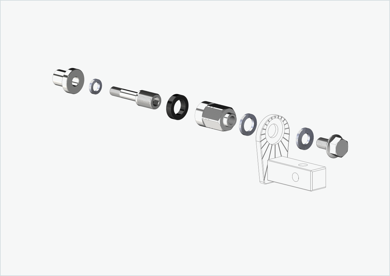 Adapter Universal XL for Rohloff hub Speedhub 500-14 / A12 | suitable for Thule, Qeridoo, Burley, Prophete, Hamax, Trixie and many more.