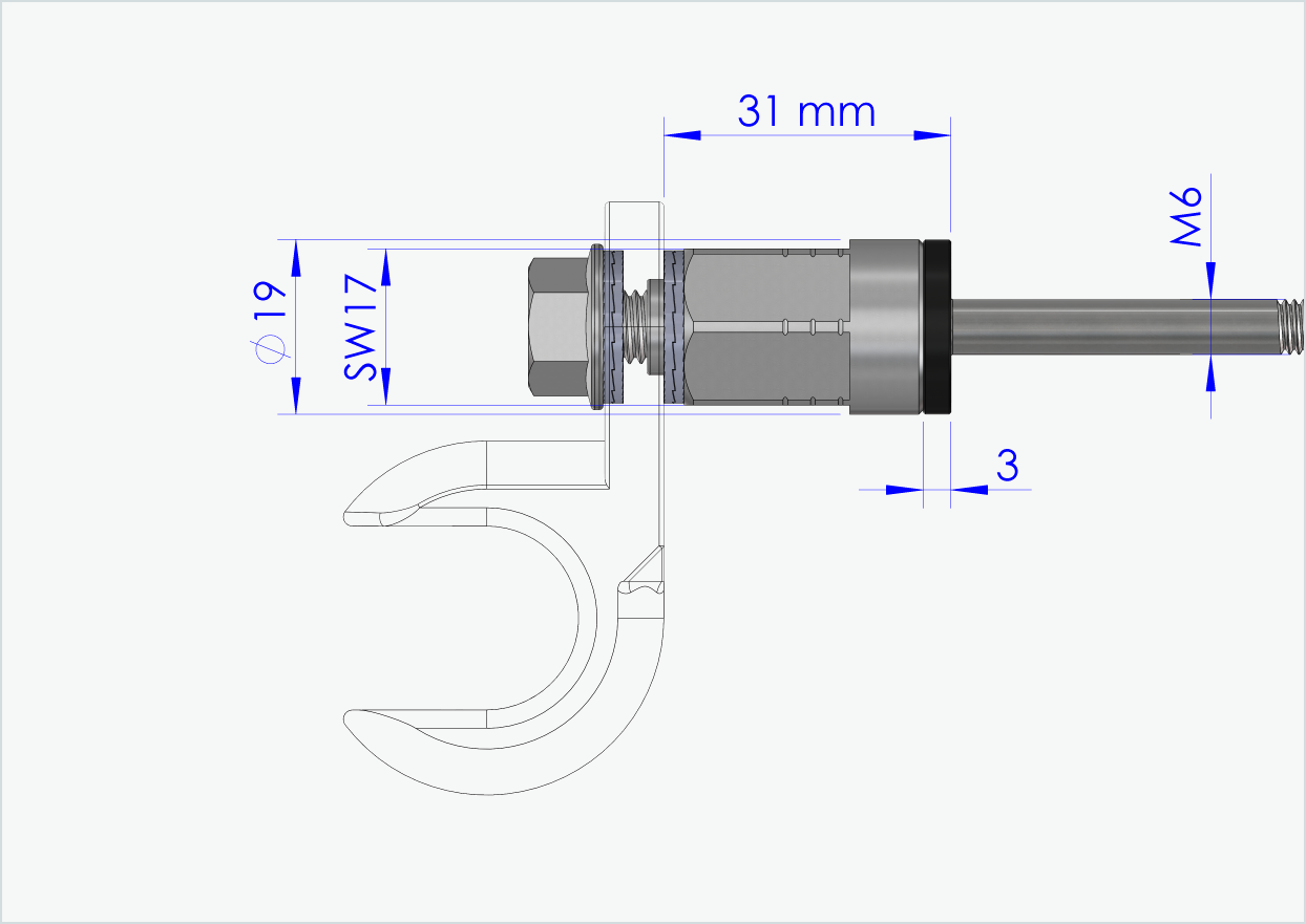 Universal adapter for Enviolo gear hubs up to 2023 | suitable for Thule, Qeridoo, Burley, Prophete, Hamax, Trixie and many more
