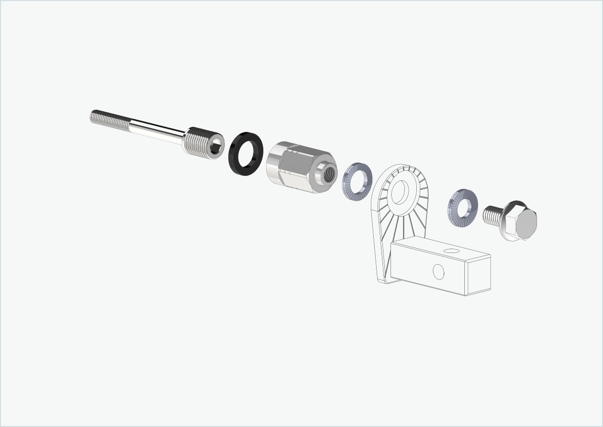 Universal adapter for Enviolo gear hubs up to 2023 | suitable for Thule, Qeridoo, Burley, Prophete, Hamax, Trixie and many more