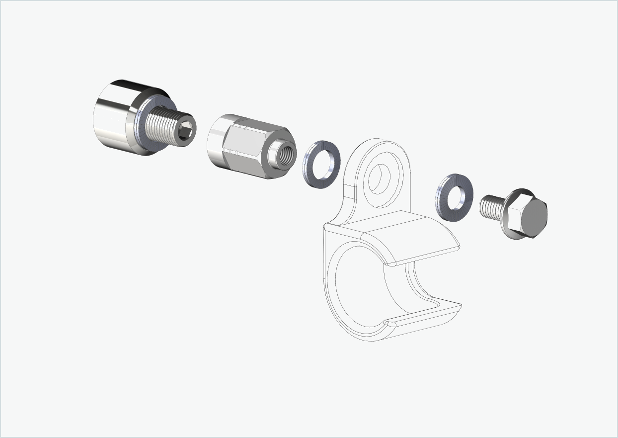 Universal adapter for HYENA-HRN motor | suitable for Thule, Qeridoo, Burley, Prophete, Hamax, Trixie and many others