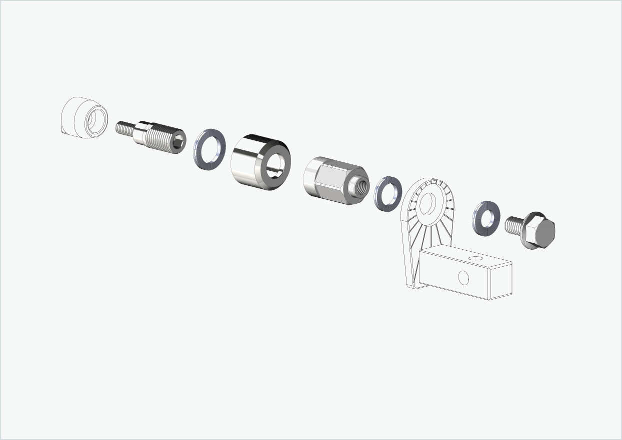 Universal adapter for HYENA-HRN motor | suitable for Thule, Qeridoo, Burley, Prophete, Hamax, Trixie and many others