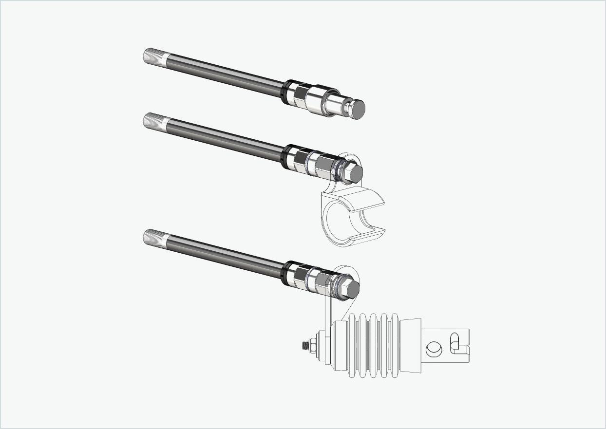 thru axle Syntace (X-12) with interchangeable system / M12 x 1.00