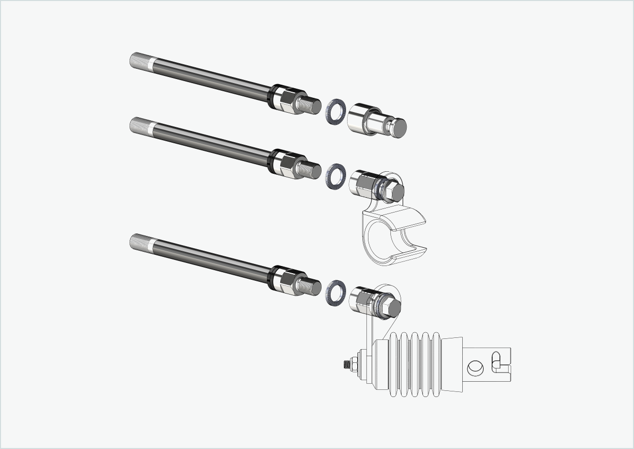 thru axle Syntace (X-12) with interchangeable system / M12 x 1.00