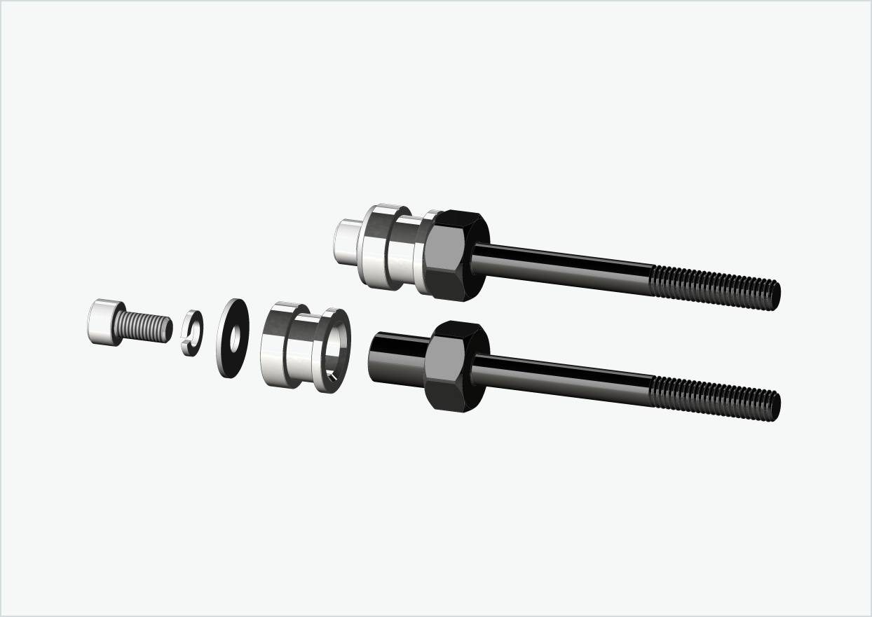 BOB YAK / IBEX threaded adapter set | for Enviolo gear hubs up to 2023