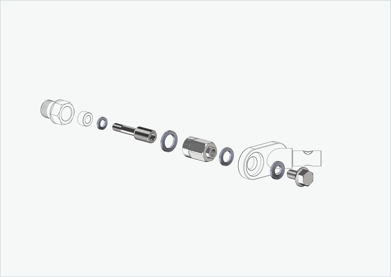 Universal adapter for HASE PINO with Rohloff Speedhub A12 | suitable for Thule, Qeridoo, Burley, Prophete, Hamax, Trixie and many more.