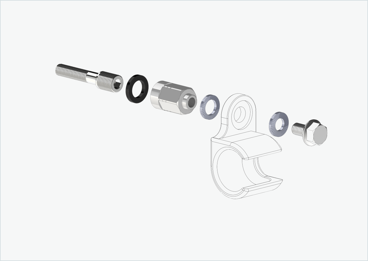 Universal adapter for Enviolo gear hubs from 2024 | suitable for Thule, Qeridoo, Burley, Prophete, Hamax, Trixie and many more