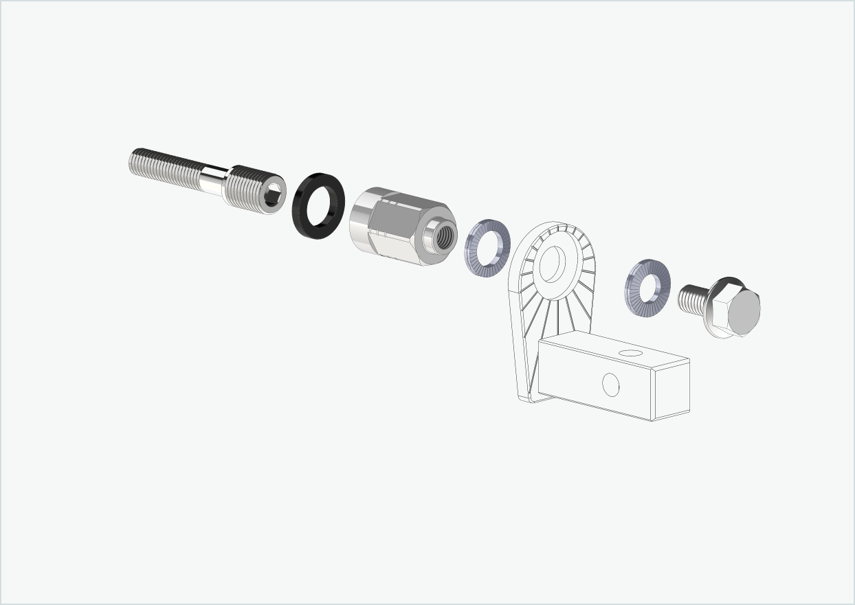 Universal adapter for Enviolo gear hubs from 2024 | suitable for Thule, Qeridoo, Burley, Prophete, Hamax, Trixie and many more