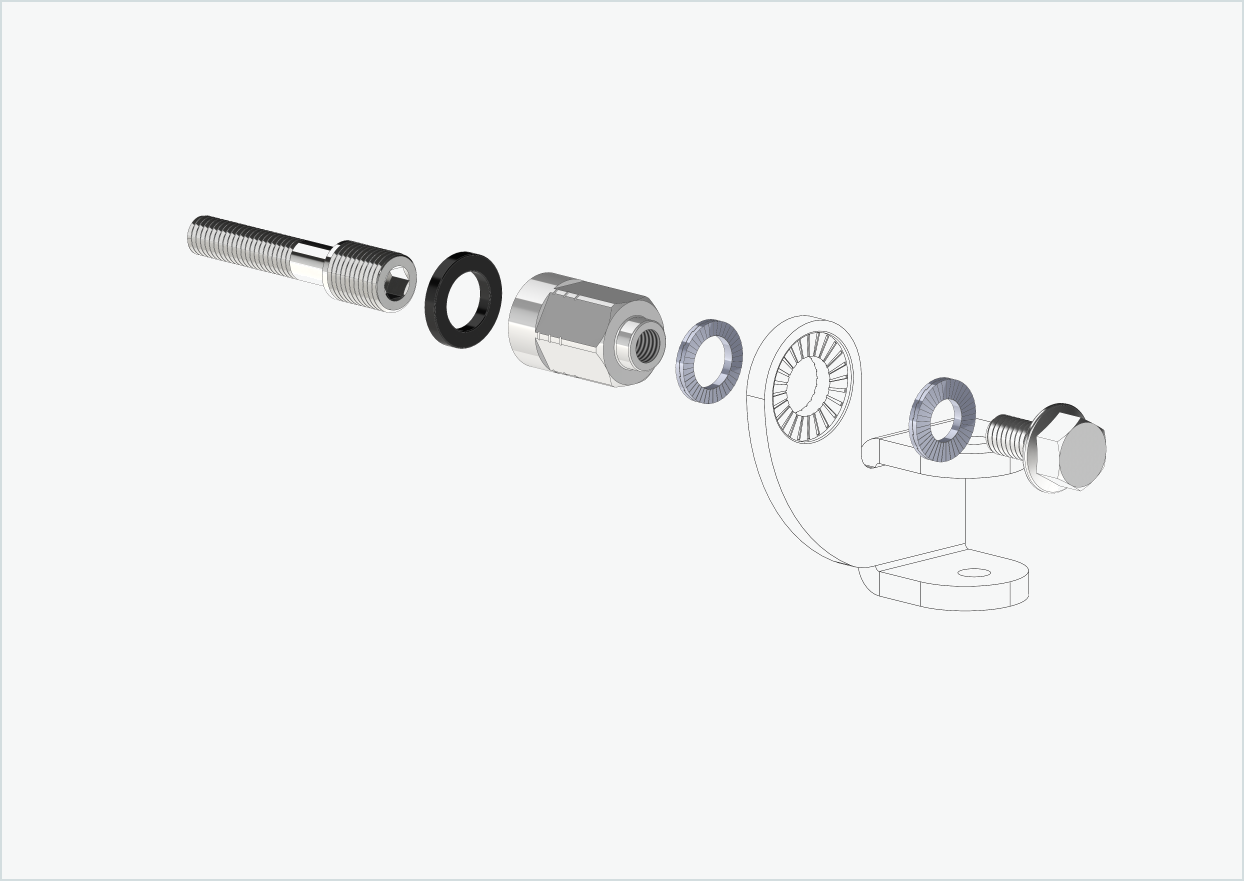 Universal adapter for Enviolo gear hubs from 2024 | suitable for Thule, Qeridoo, Burley, Prophete, Hamax, Trixie and many more