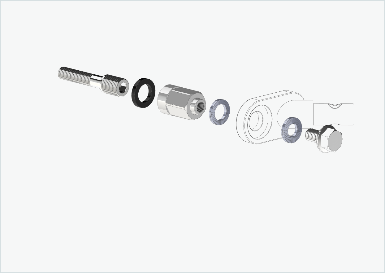 Universal adapter for Enviolo gear hubs from 2024 | suitable for Thule, Qeridoo, Burley, Prophete, Hamax, Trixie and many more