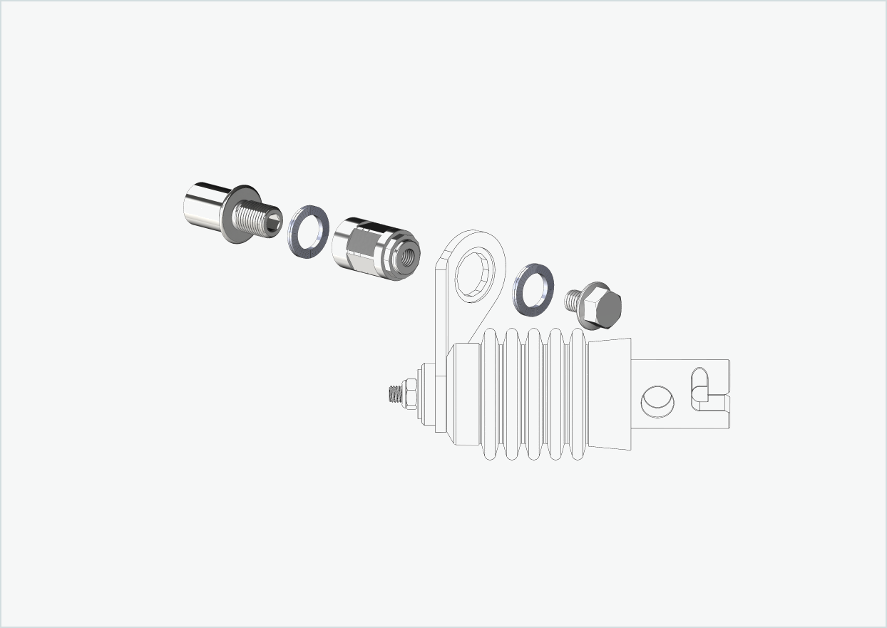 Cowboy 4 - Thread adapter short - M12 x 1.25 | Bundle with adapter Weber