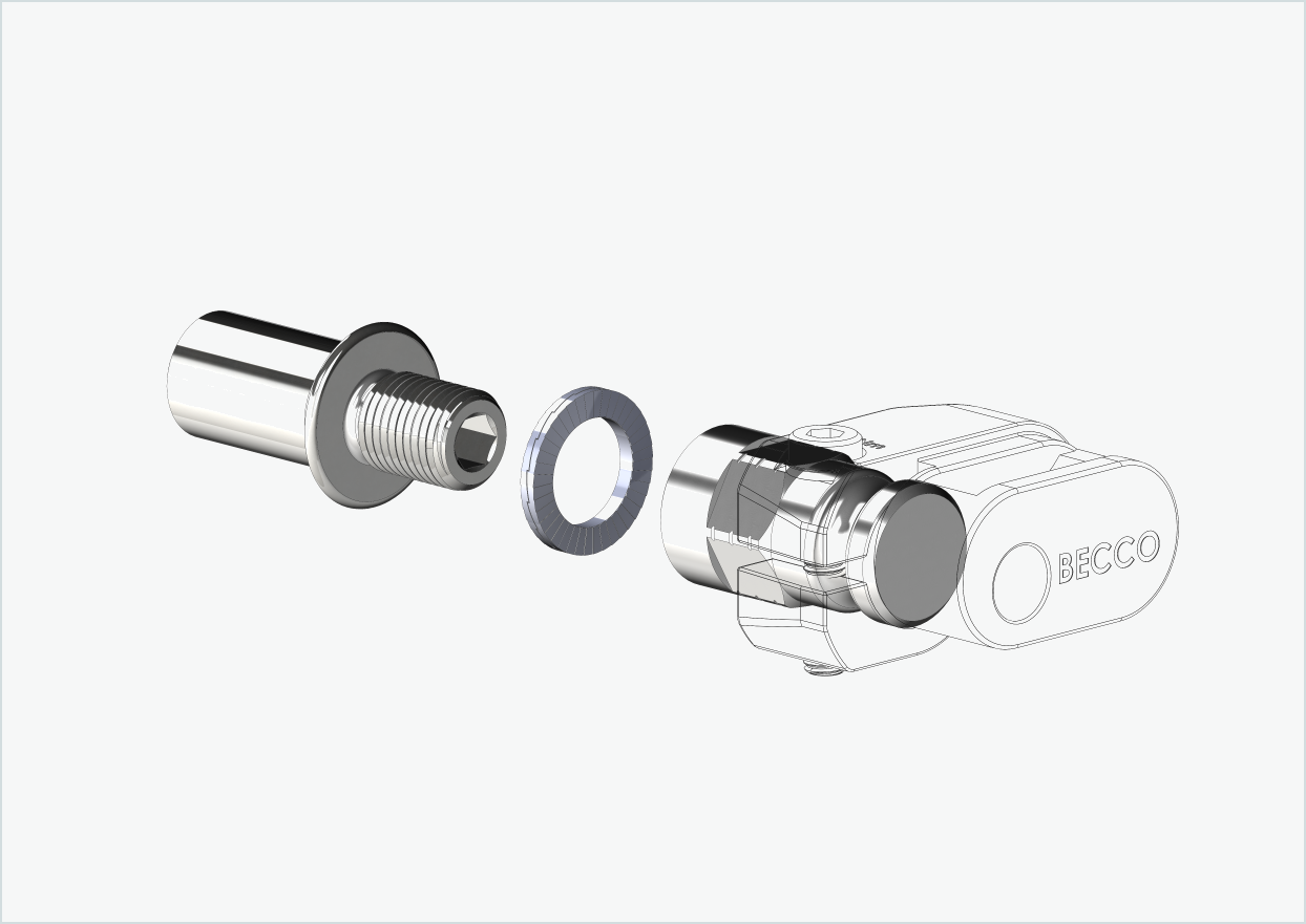 Cowboy 4 - Thread adapter long - M12 x 1.25 | Bundle with adapter Leggero (BECCO)
