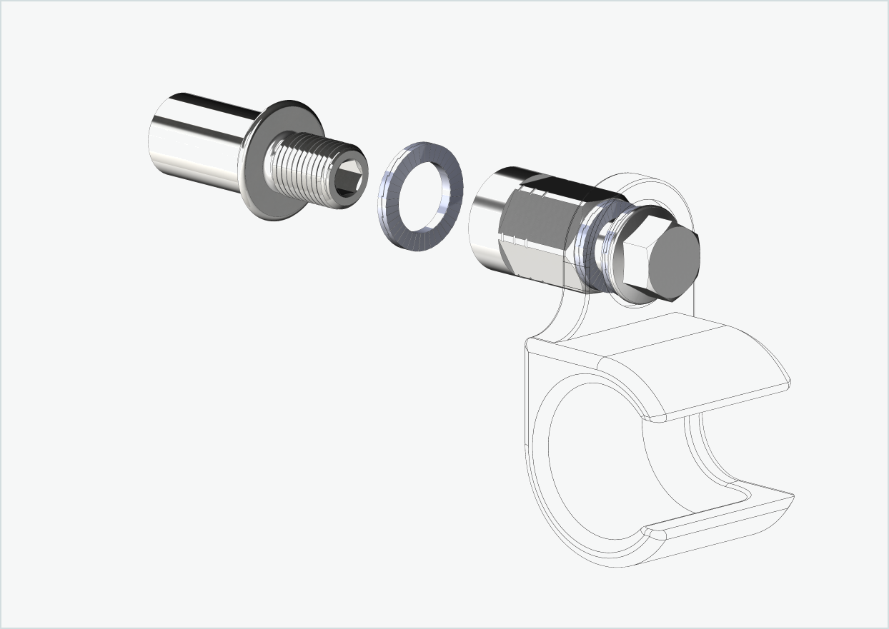 Cowboy 4 - Thread adapter long - M12 x 1.25 | Bundle with adapter universal