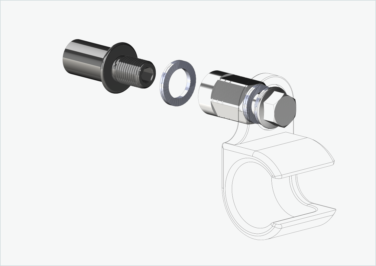 Cowboy 4 - Thread adapter long - M12 x 1.25 | Bundle with adapter universal
