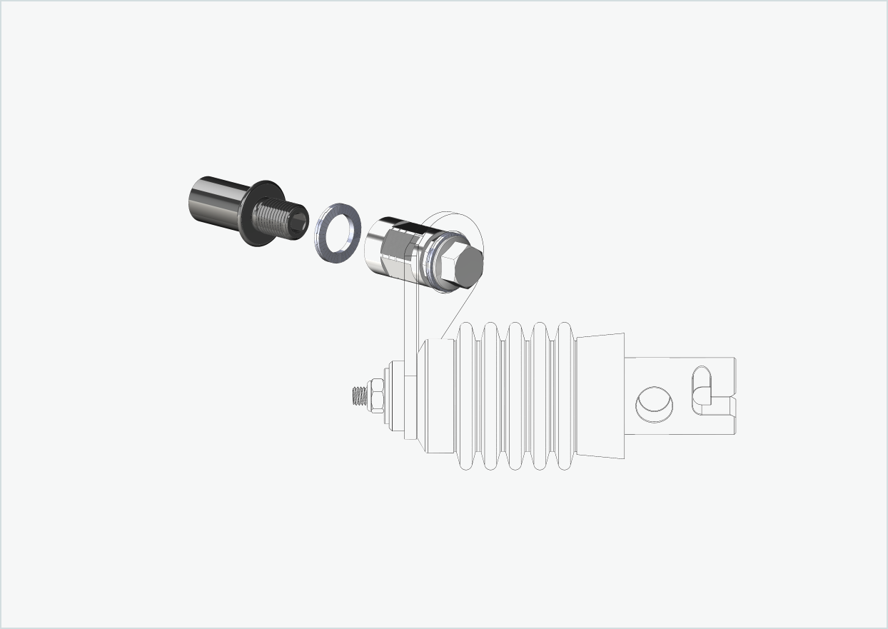 Cowboy 4 - Thread adapter long - M12 x 1.25 | Bundle with adapter Weber