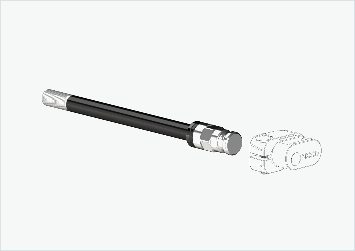 Syntace thru axle (X-12) with adapter / M12 x 1.50 | for Leggero trailers with BECCO system
