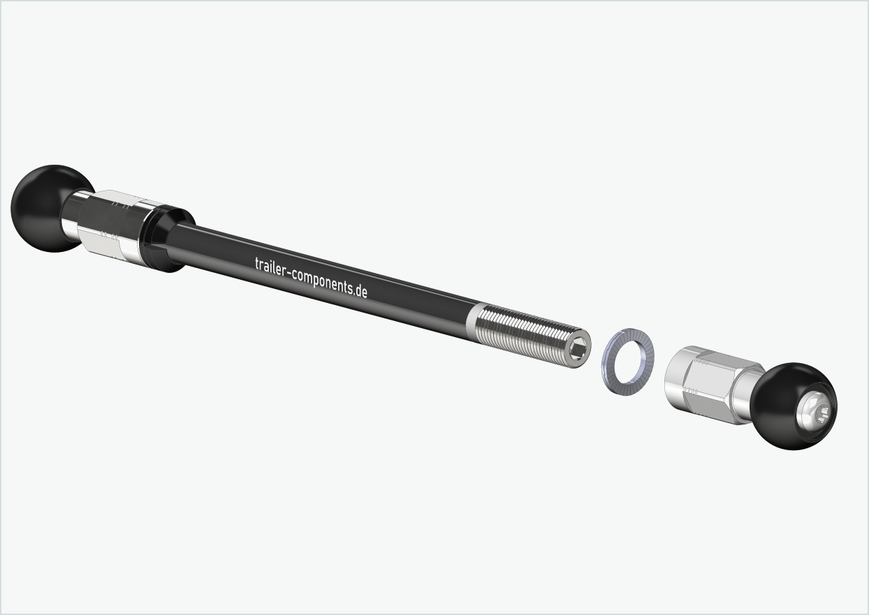 Syntace thru axle (X-12) for Burley COHO XC / M12 x 1.00